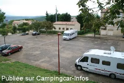 aire camping aire banon