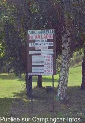 aire camping aire camping municipal le valadio